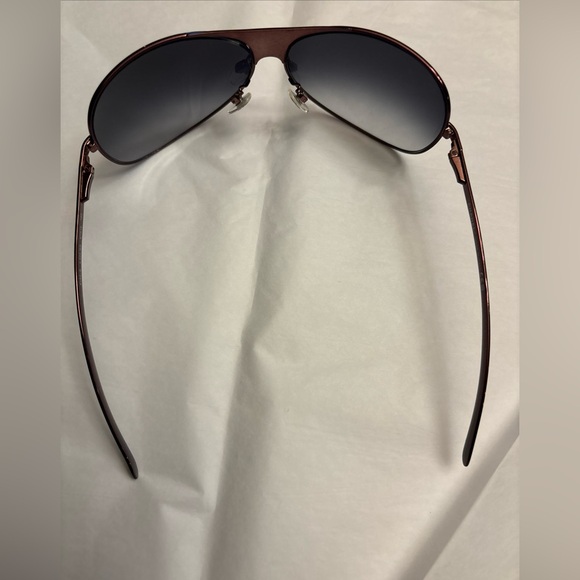 Authentic unisex Vintage Chanel Aviator Sunglasses With Alligator Trim - Picture 2 of 12